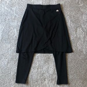 Snoga Skirted Leggings  - faux wrap  - ankle length  - L  - Black